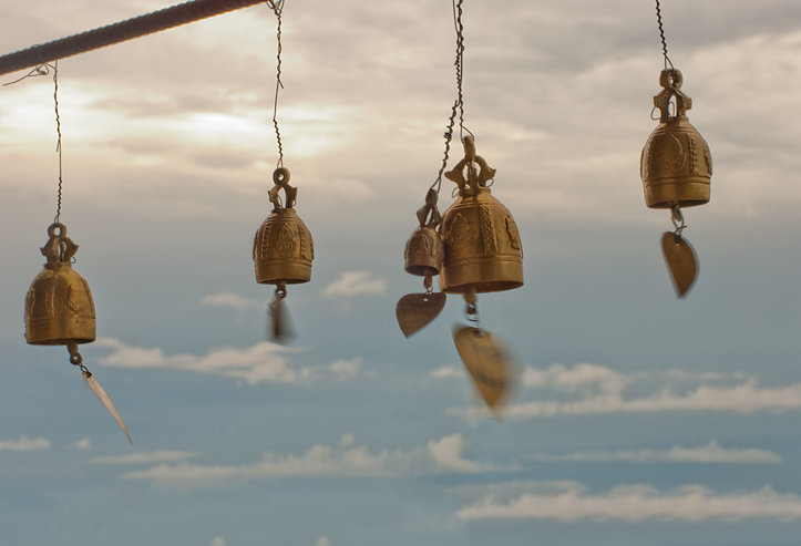 bells with whishes at big buddah