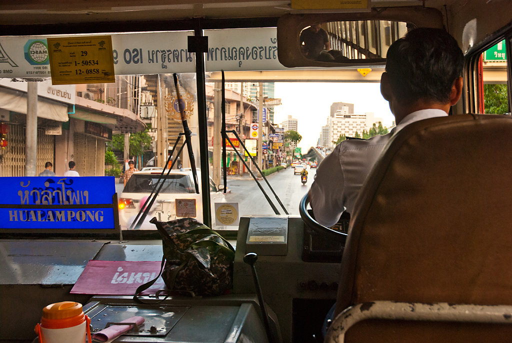 loved the local bus in Bangkok - the difficulty is to find the right one